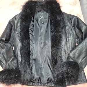 Black Leather Jacket from Venus Williams collection